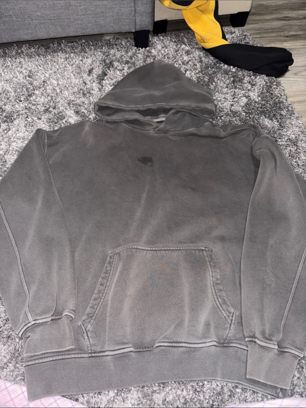 Abercrombie & Fitch Gray Washed Pullover Hoodie